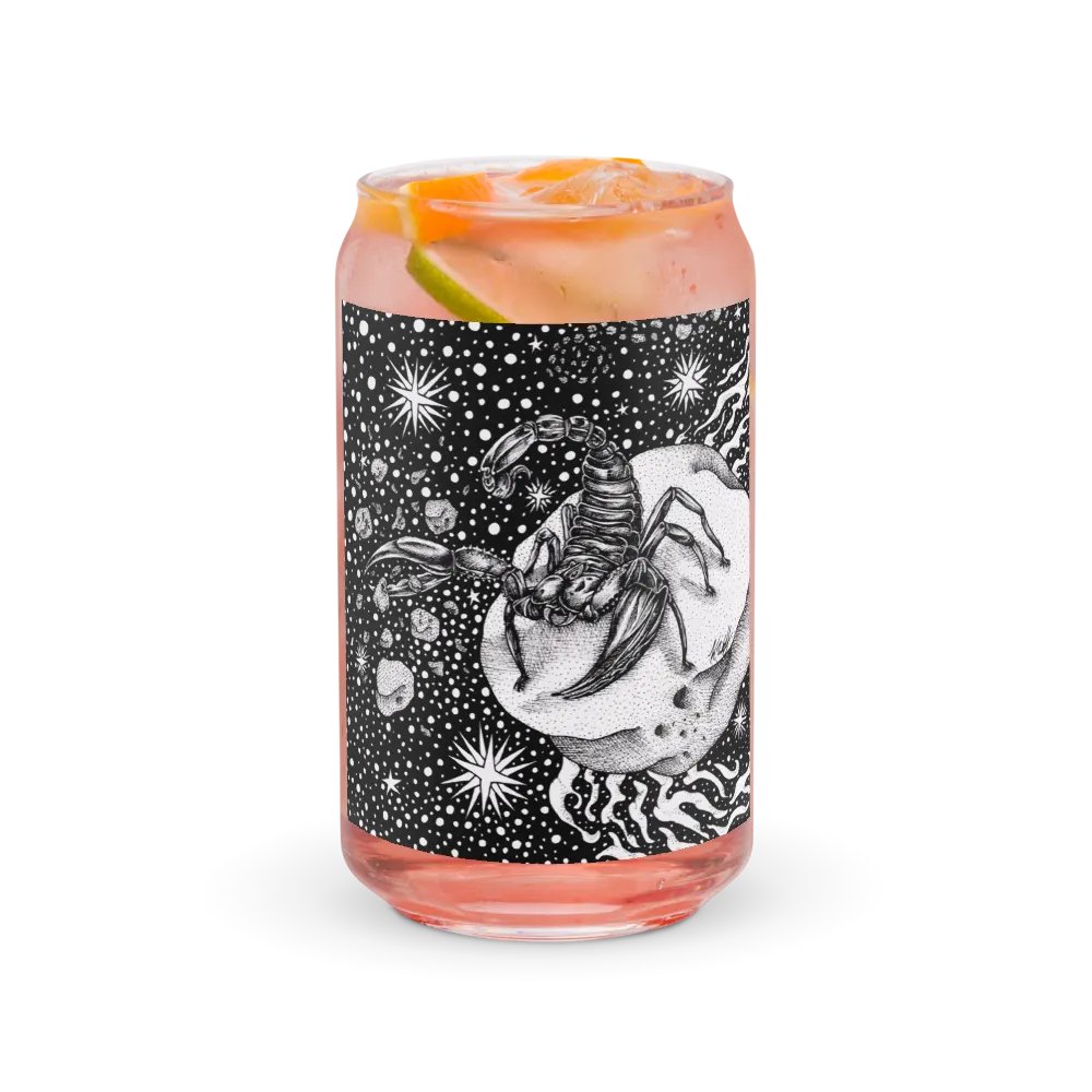 Scorpio Zodiac Can-Shaped Glass product image (3)