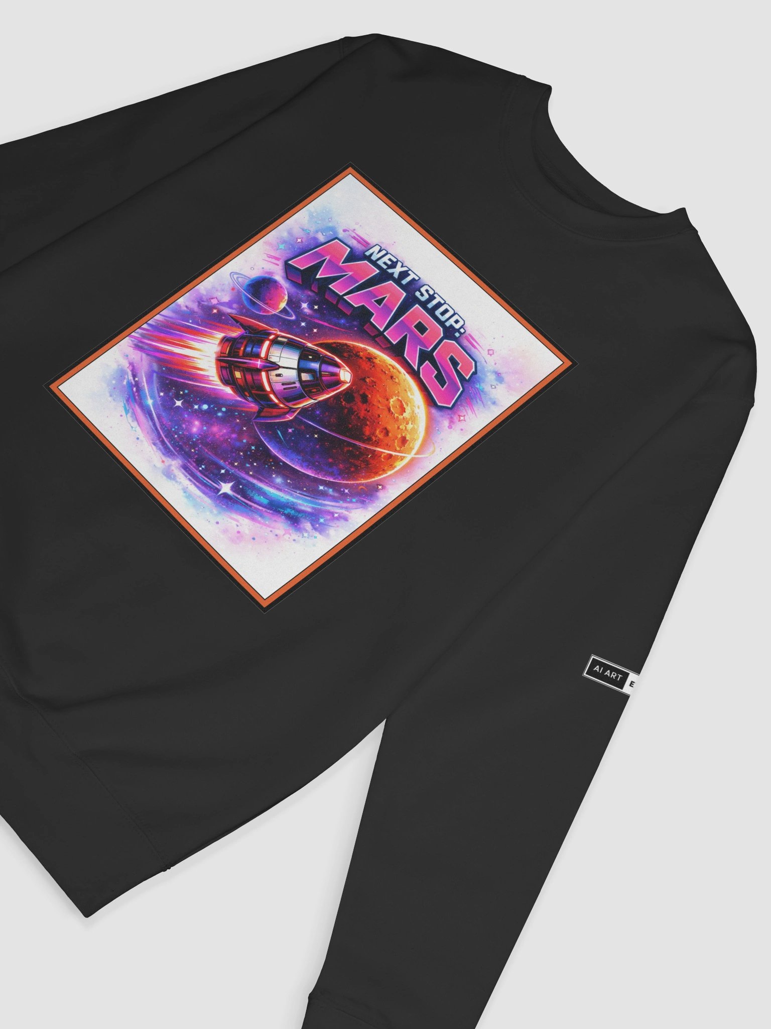 "NEXT STOP: MARS" premium cotton sweatshirt product image (3)