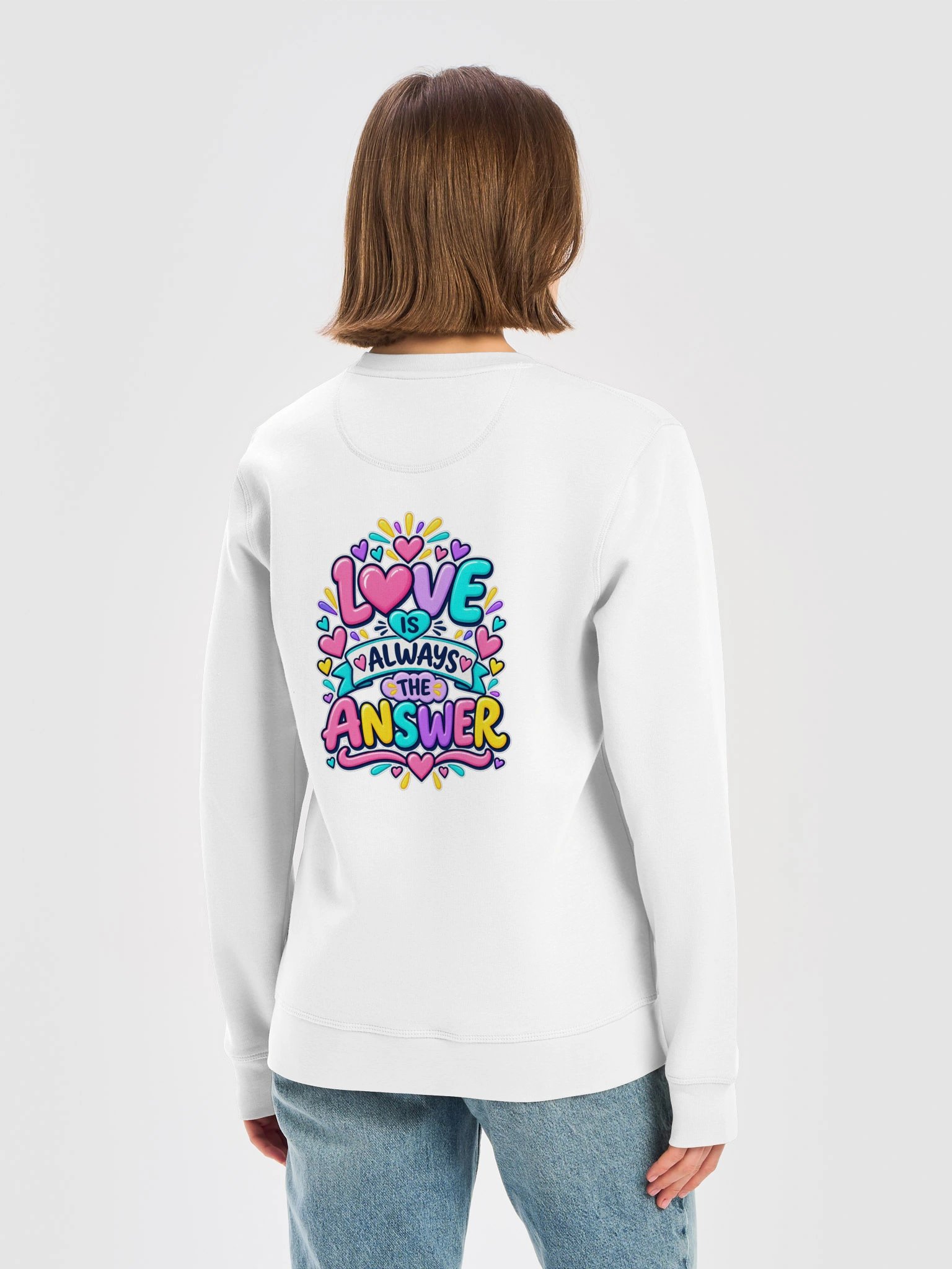 Stanley/Stella Unisex Organic Inspirational Sweatshirt - Love is Always the Answer product image (1)