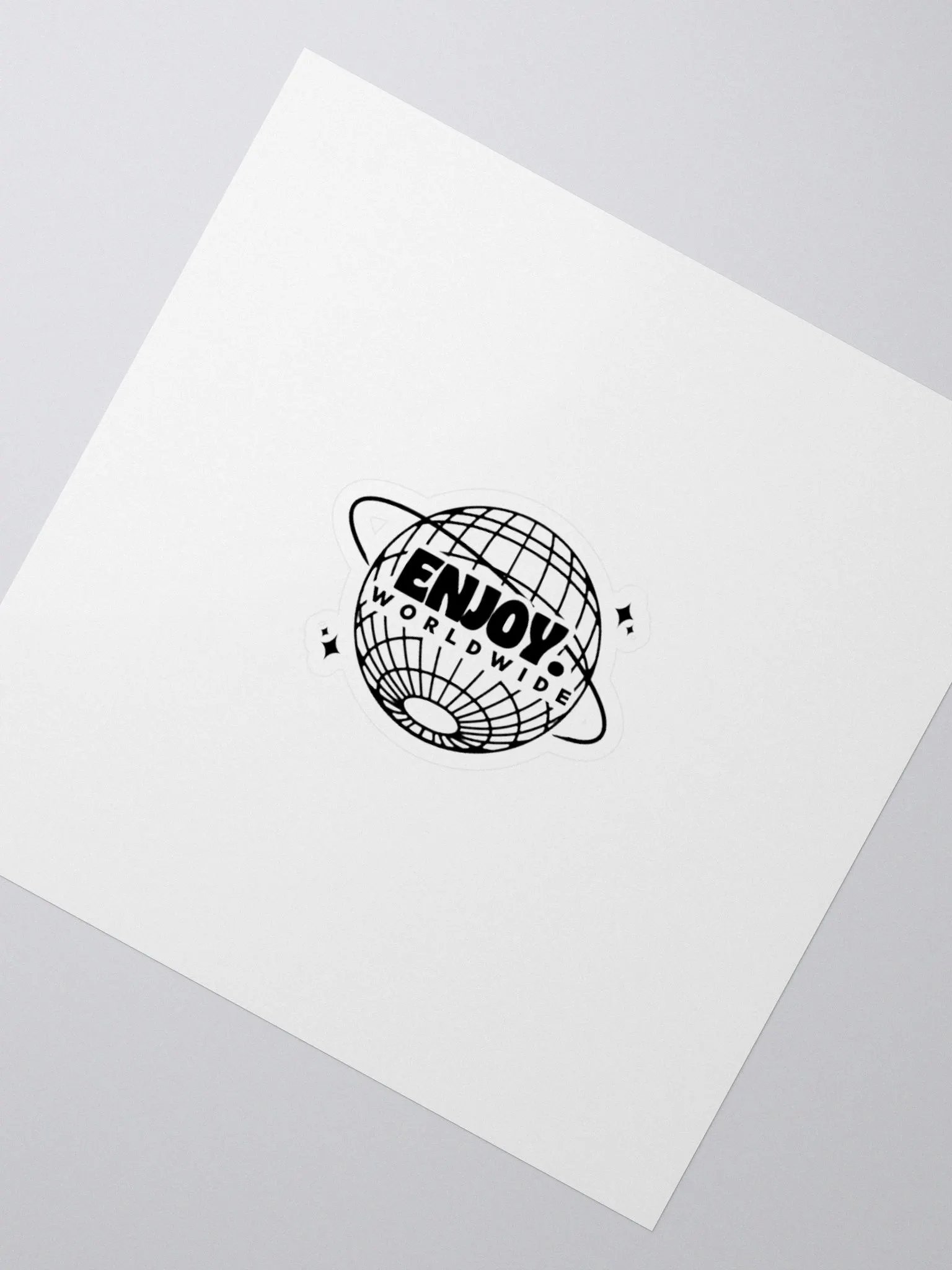 Enjoy Globe Sticker product image (2)