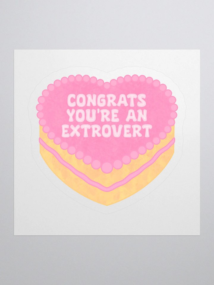 Extrovert Cake Sticker product image (1)