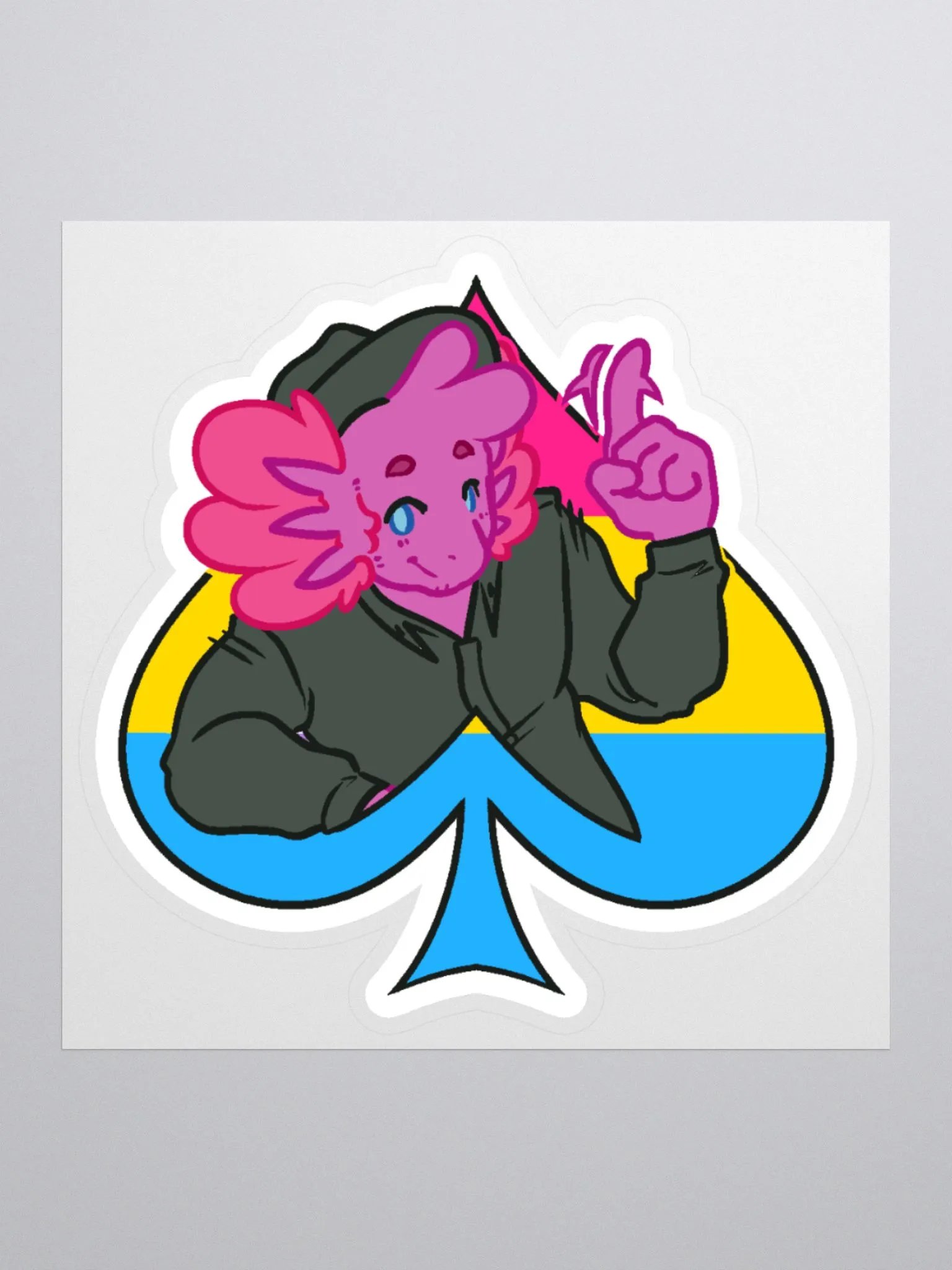 Pan in Spades | Kiss-Cut Sticker product image (1)