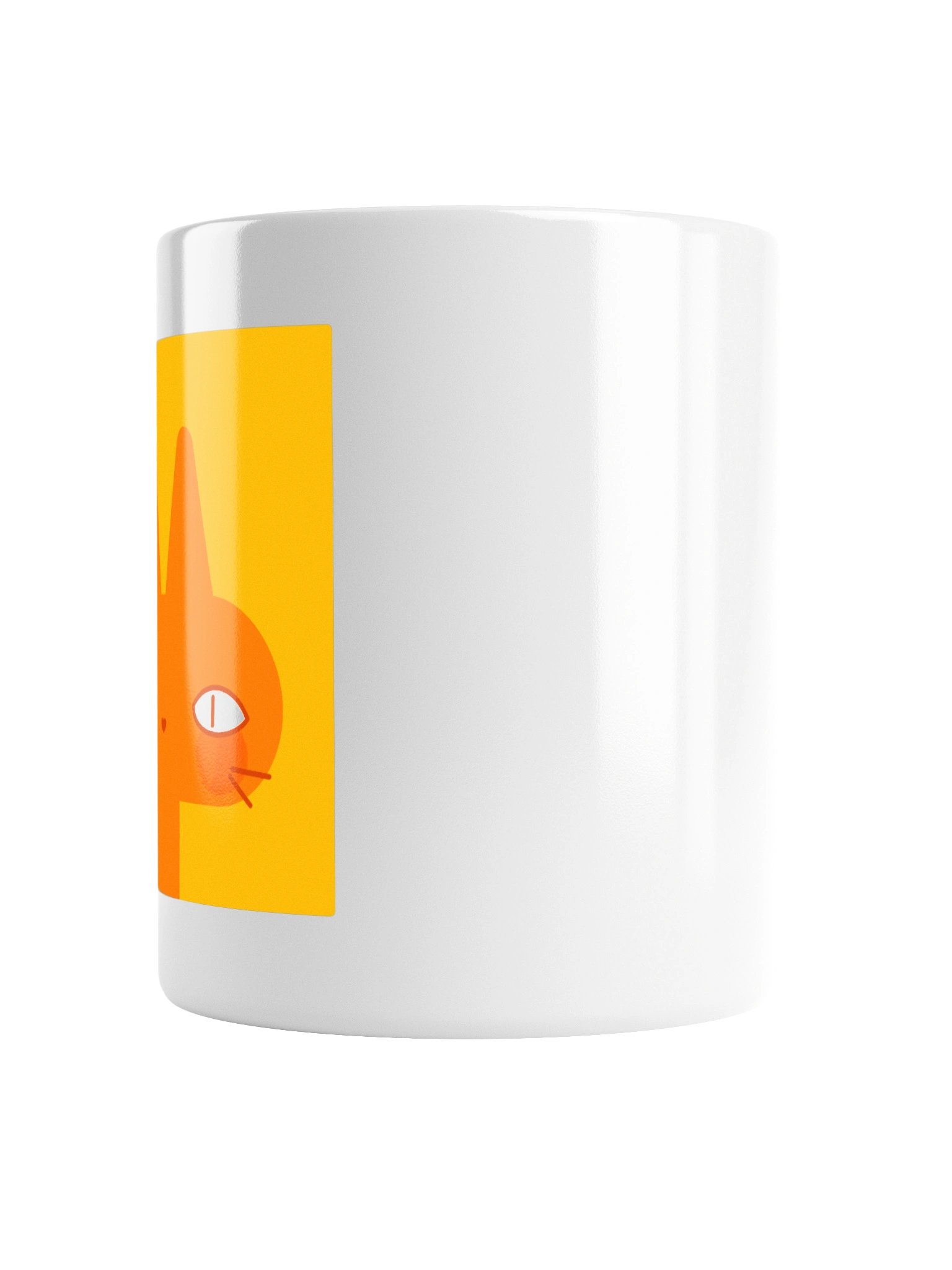 Neon Orange Cat Mug product image (4)