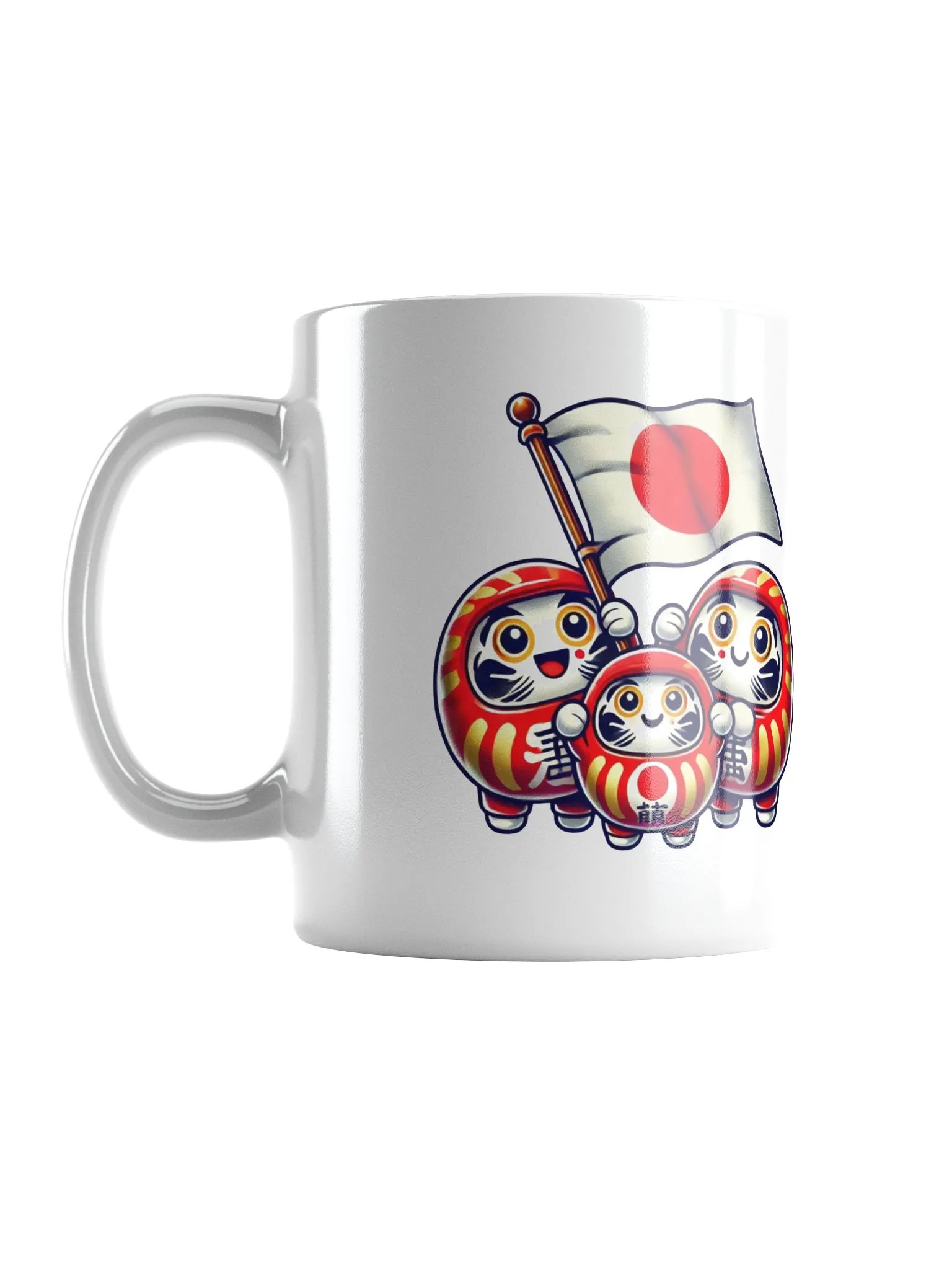 だるまの世界 ホワイトグロッシーマグカップ product image (4)