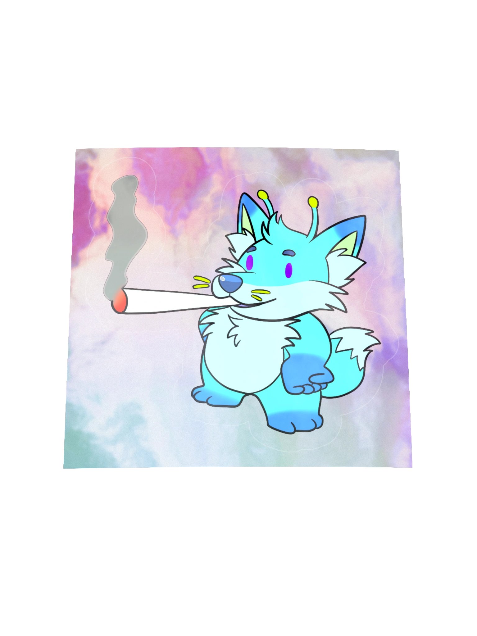 Tommy Smokes a Fat One Holographic Sticker product image (1)