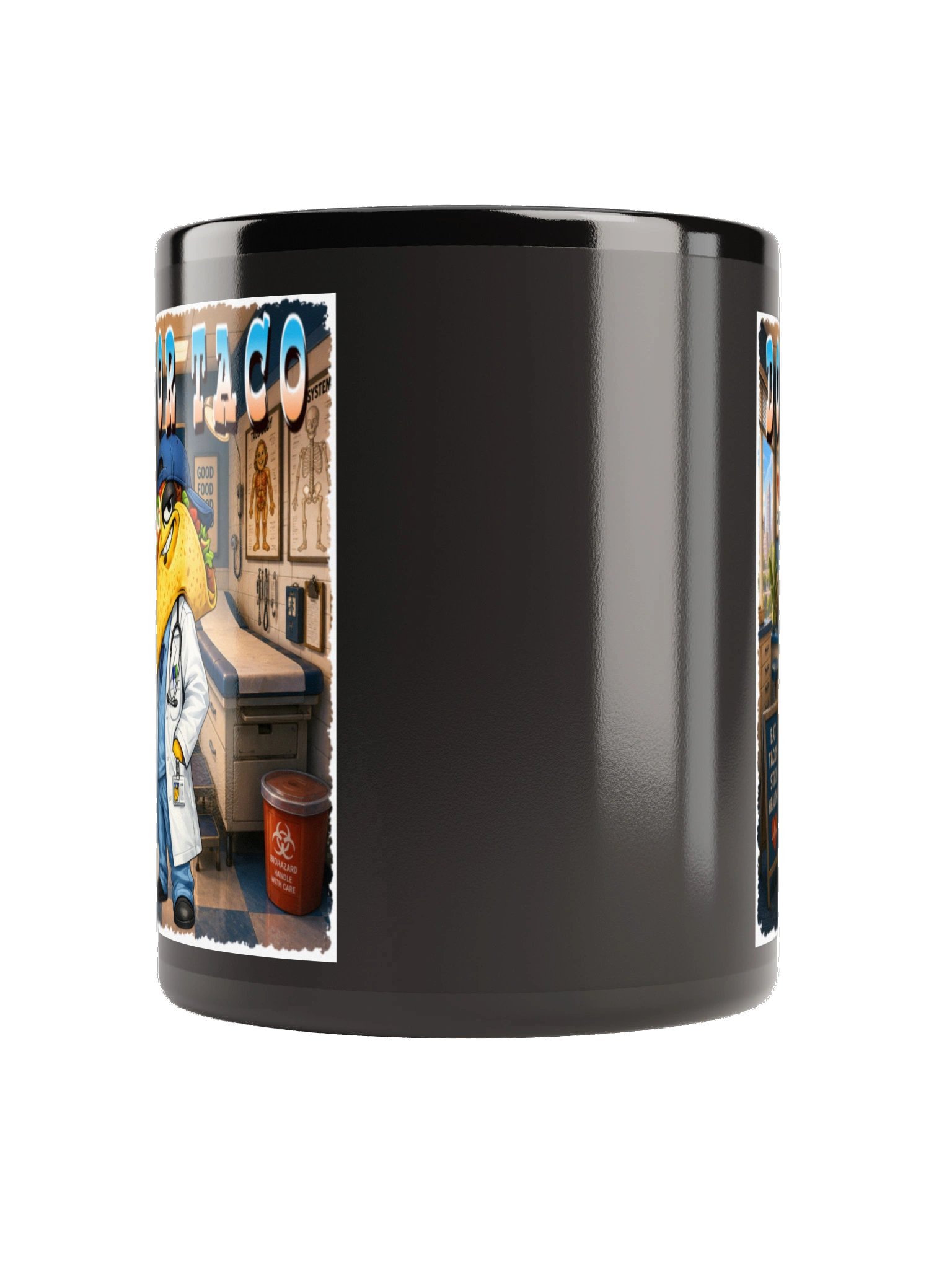 Doctor Taco Black Glossy Mug - The Taco Family product image (3)