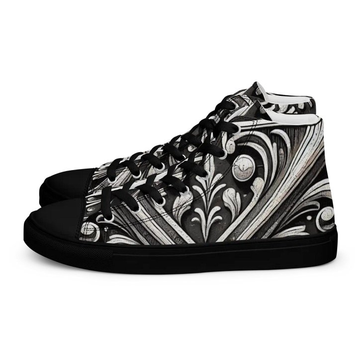 Floral X High Top Canvas Shoes product image (1)