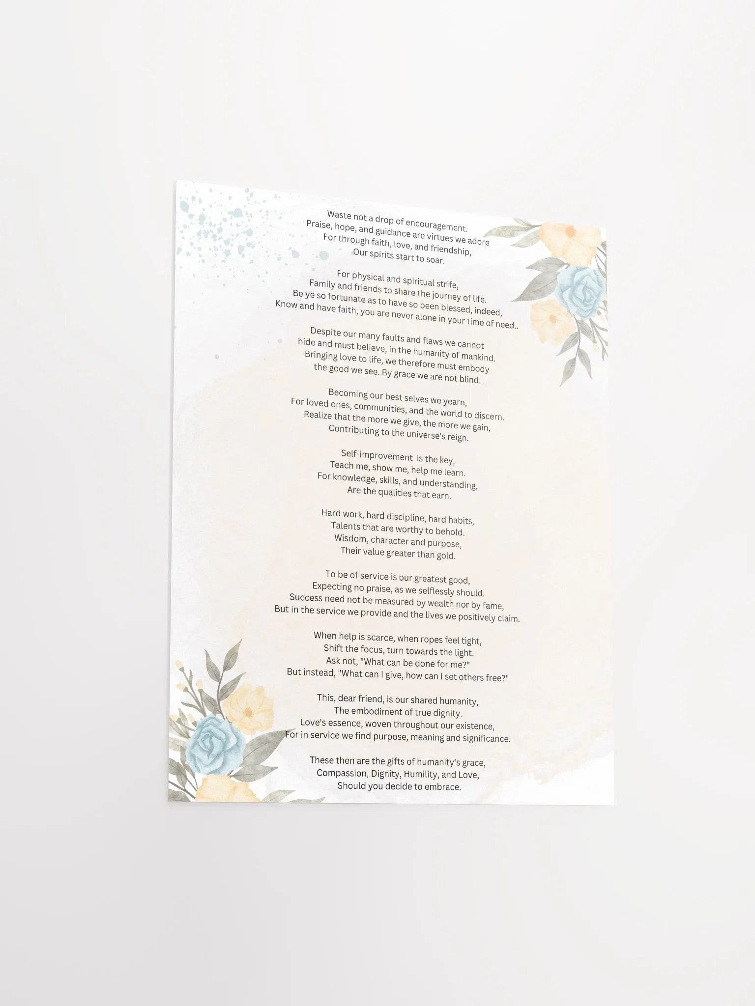 Dignity Poem Poster 2 of 2 product image (9)