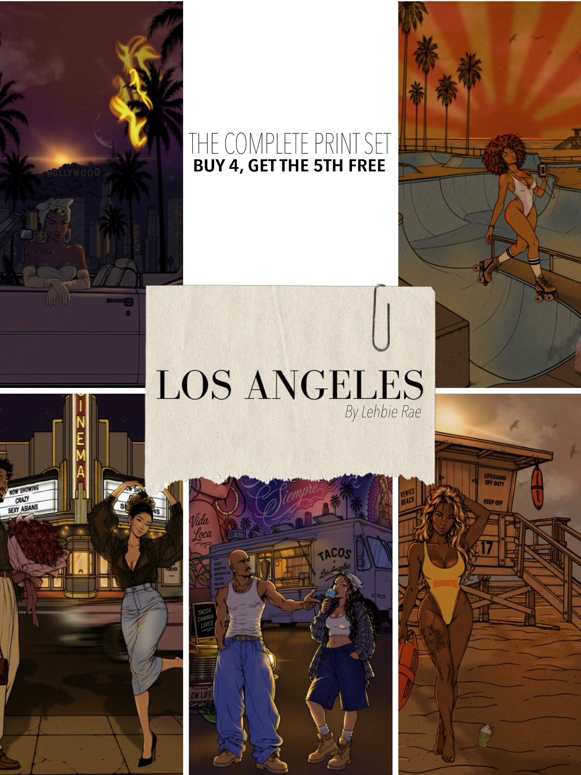 LOS ANGELES — THE COMPLETE PRINT SET  product image (1)