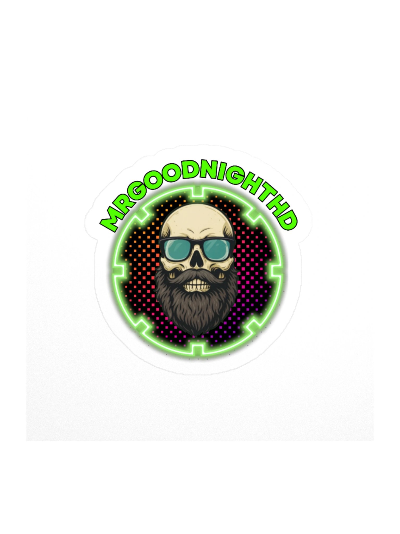 Official MRGOODNIGHTHD Skull Logo Vinyl Sticker / Decal product image (2)