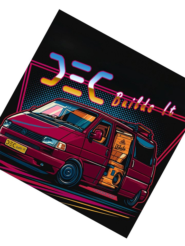 woody van 90s retro stickers product image (2)