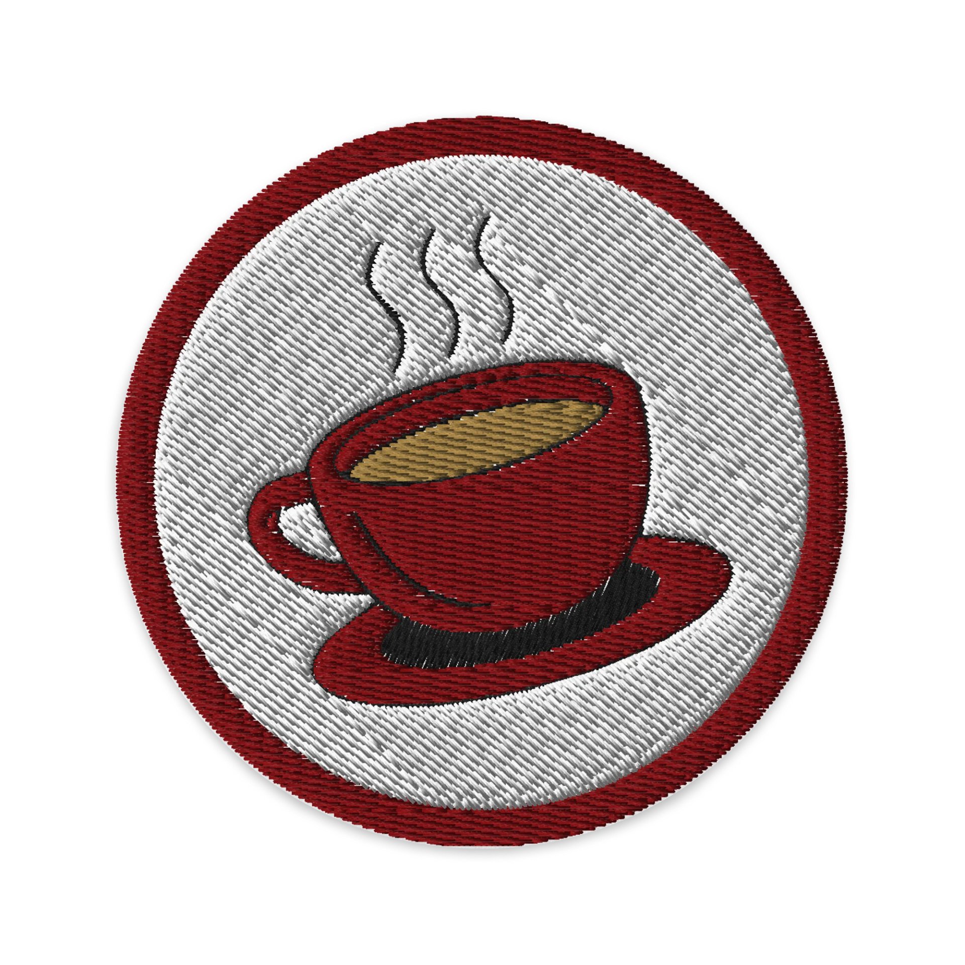 Steamy Cup Embroidered Patch product image (1)