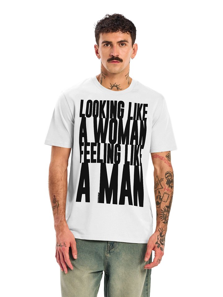 FEELING LIKE A MAN | WHITE T product image (2)
