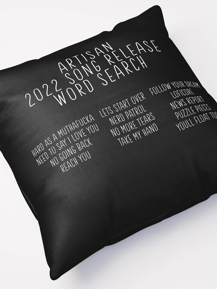 2022 Song Release Word Search Pillow product image (2)