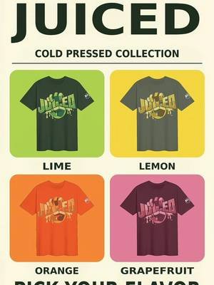 Four flavors. Freshly pressed. 🍋🍊🔥 The JUICED “Cold Pressed” collection is here. Original Lime, Lemon, Orange, and Grapefruit. Which flavor are you wearing? 👕 🎟 Tickets & 👕 Merch: CAPWrestling.com #CAPW #Juiced #WrestlingMerch #RGV #ProWrestling 