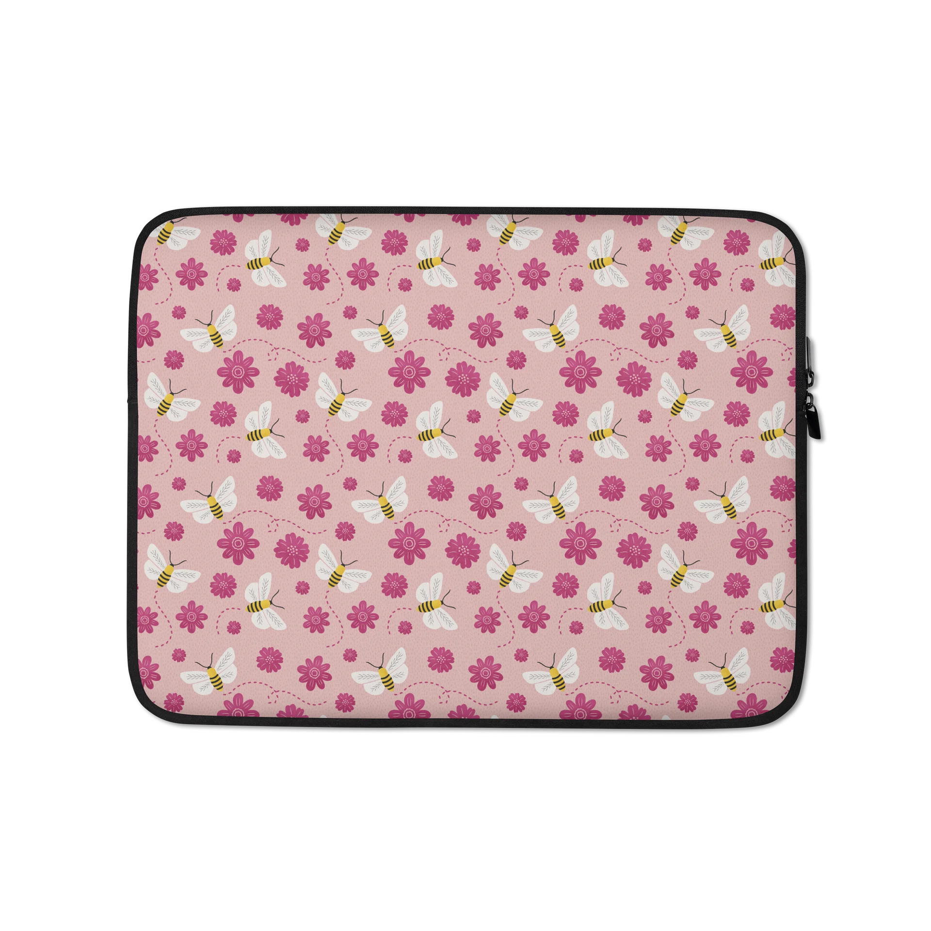 Little Pink Bees Laptop Sleeve product image (1)