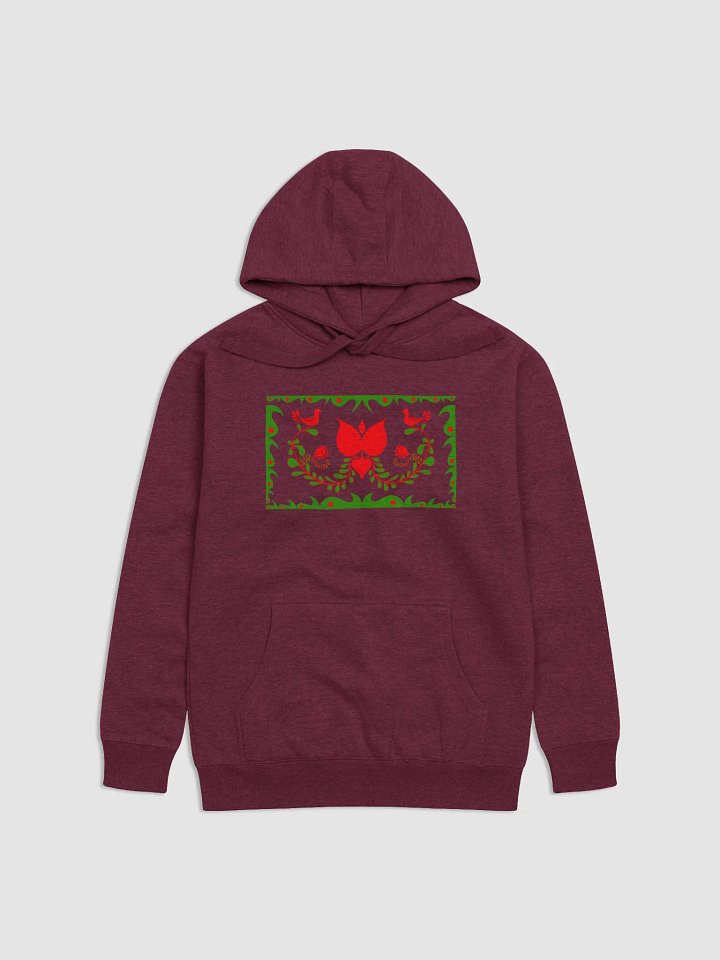 Hungarian Floral and Bird Motif Premium Hoodie product image (1)