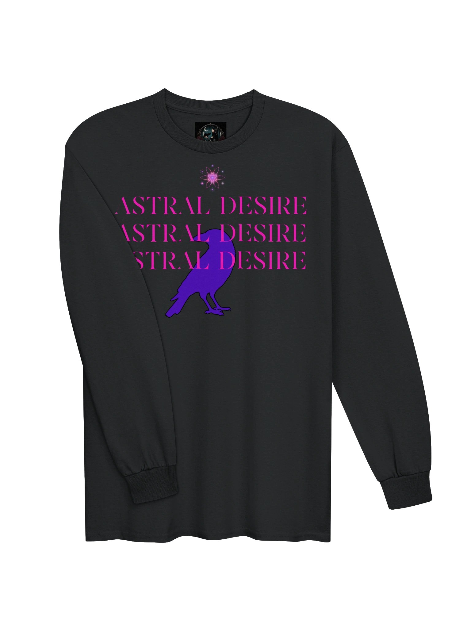 Pink Hex “Astral Desire” — Unisex Long-Sleeved Raven Streetwear Tee product image (13)