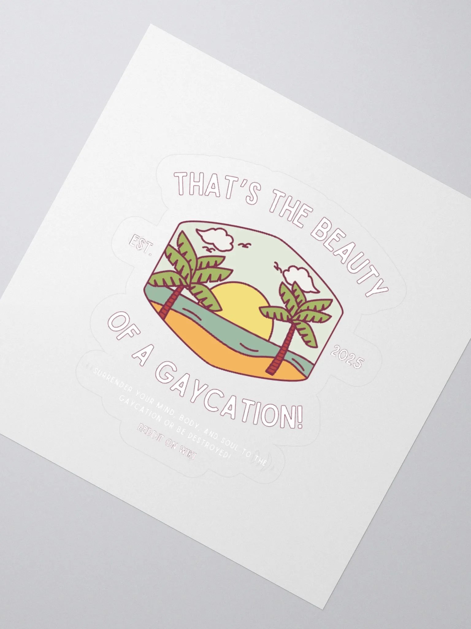 Gaycation - Sticker product image (5)
