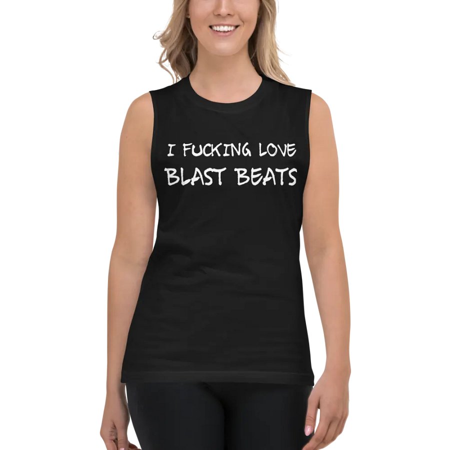 I Love Blast Beats muscle tank product image (5)