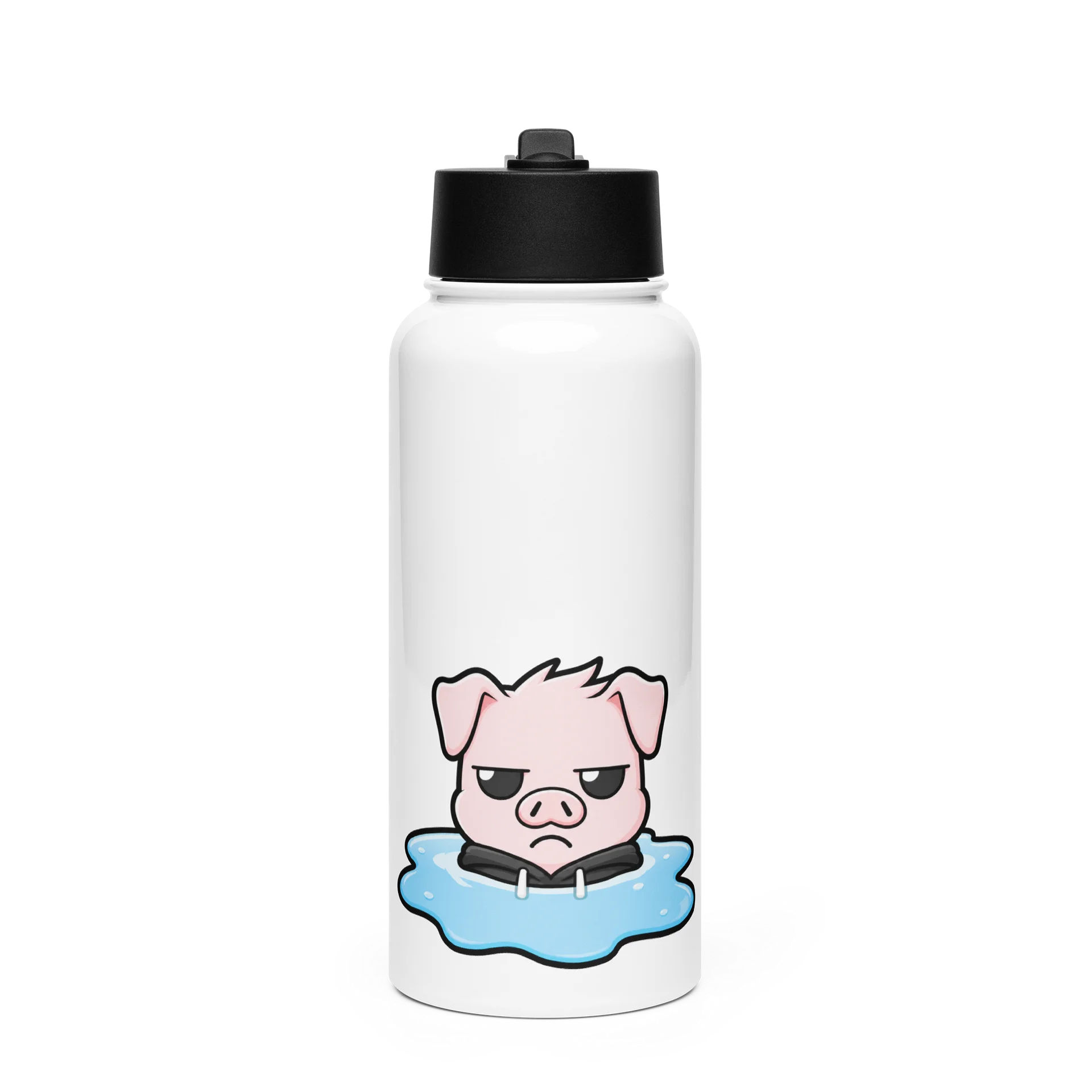 Poolside Pig Stainless Steel Water Bottle product image (1)