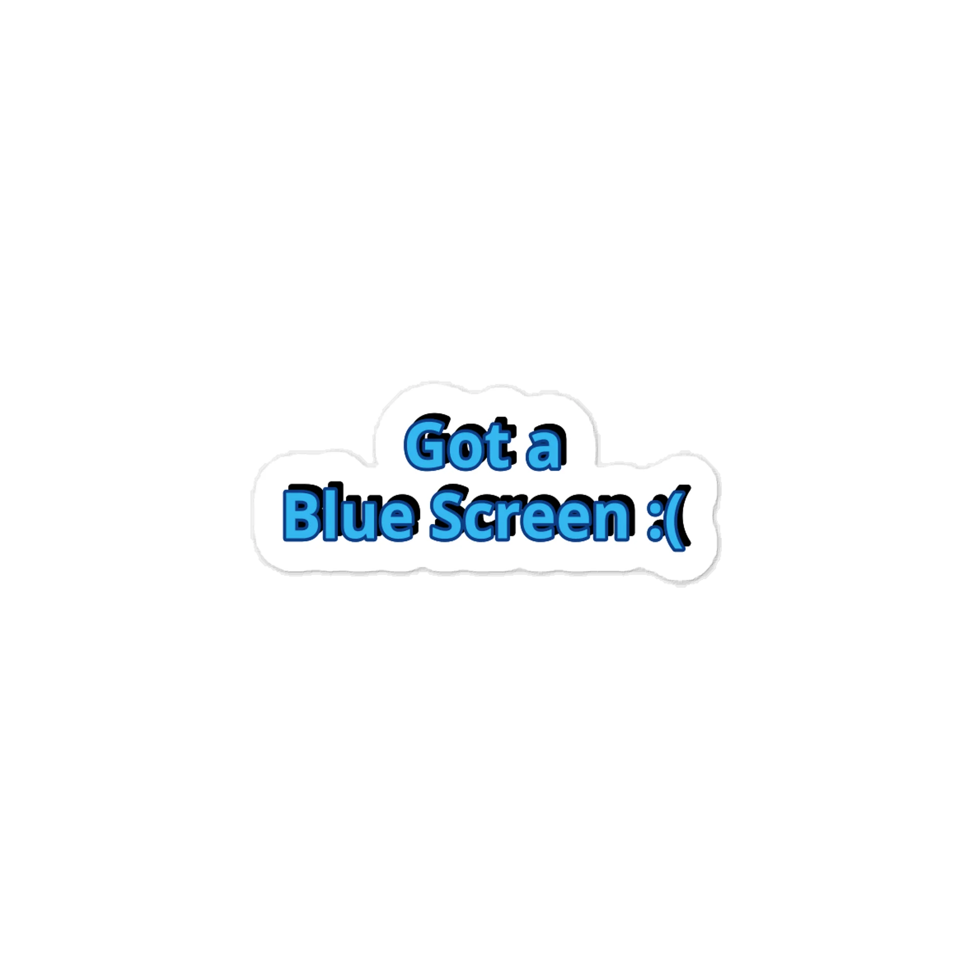 Got A Blue Screen :( Meme Sticker product image (1)