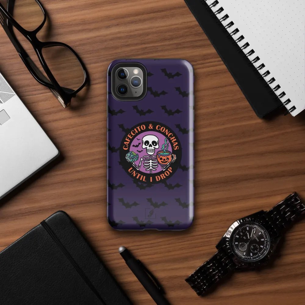 Cafecito and Conchas Halloween Skeleton Tough Case for iPhone® product image (7)