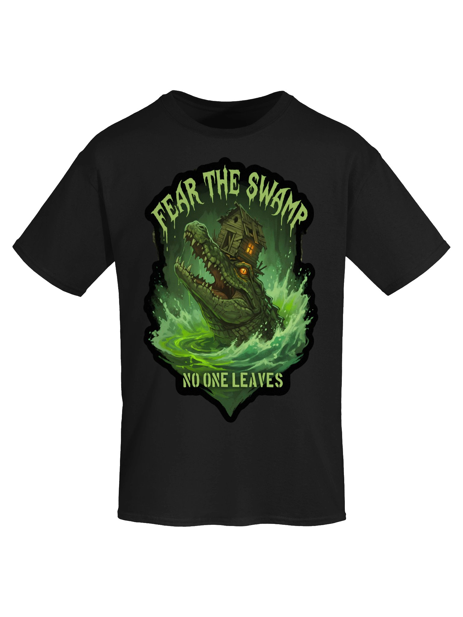 Swamp Monster Alligator Bayou Cryptid Gator Horror Halloween Gift T-Shirt product image (5)