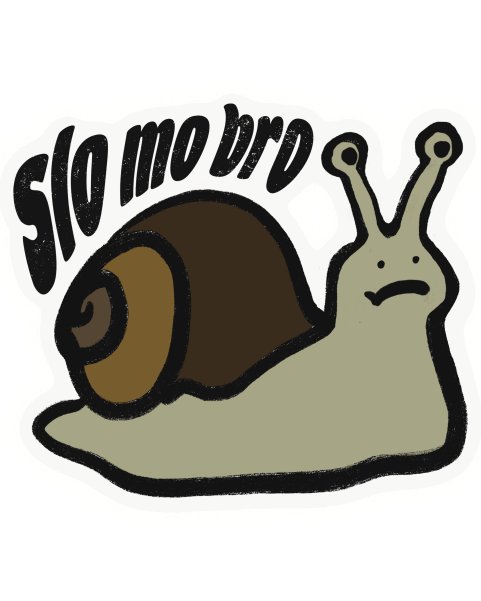 Slo-mo Snail Decal product image (1)