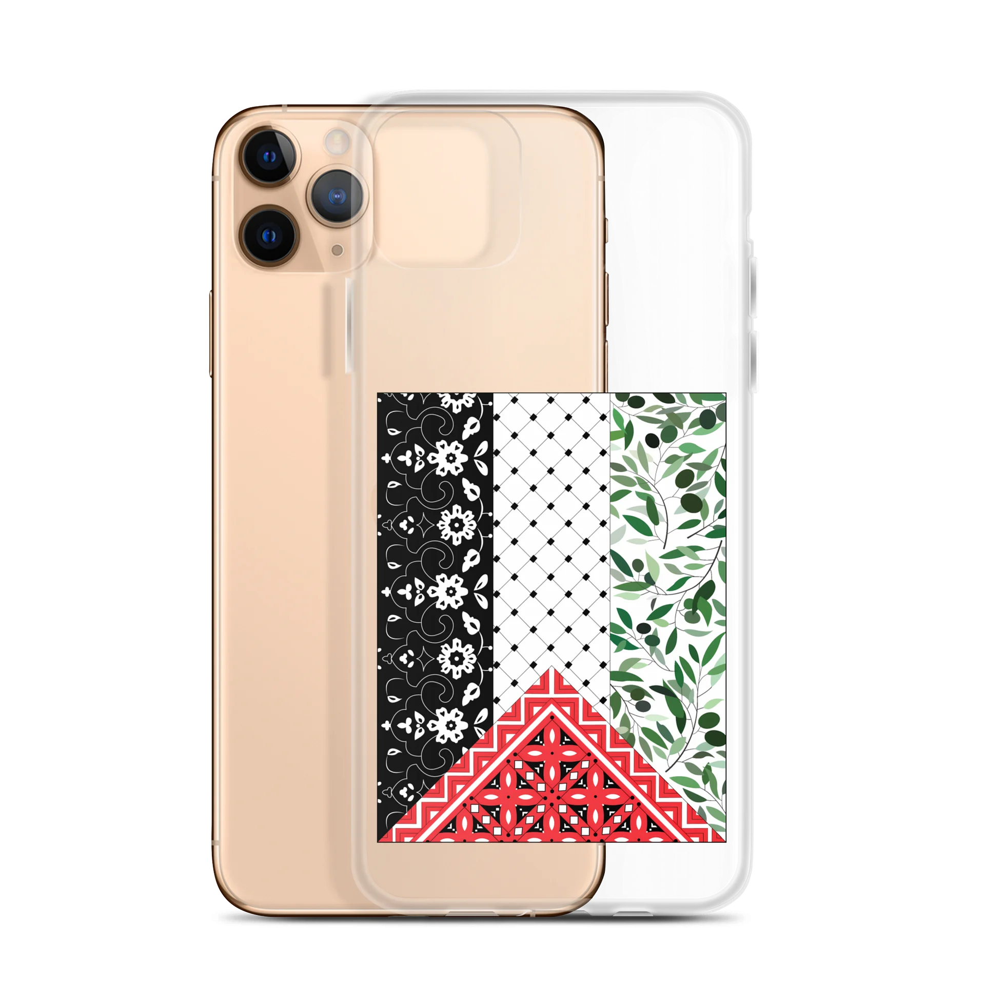 Aesthetic Palestine Flag iPhone Case Clear product image (31)