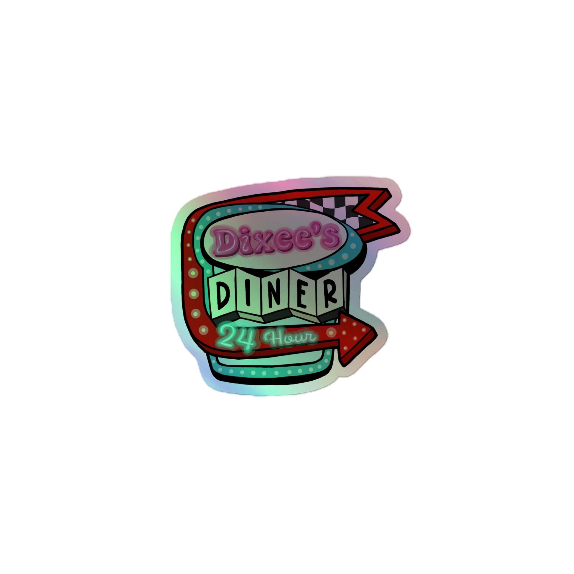 Dixee's Diner Holo Sticker product image (1)