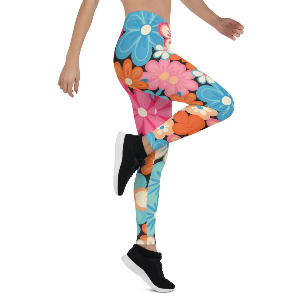 Retro Floral Fantasy All-Over Print Leggings product image (10)