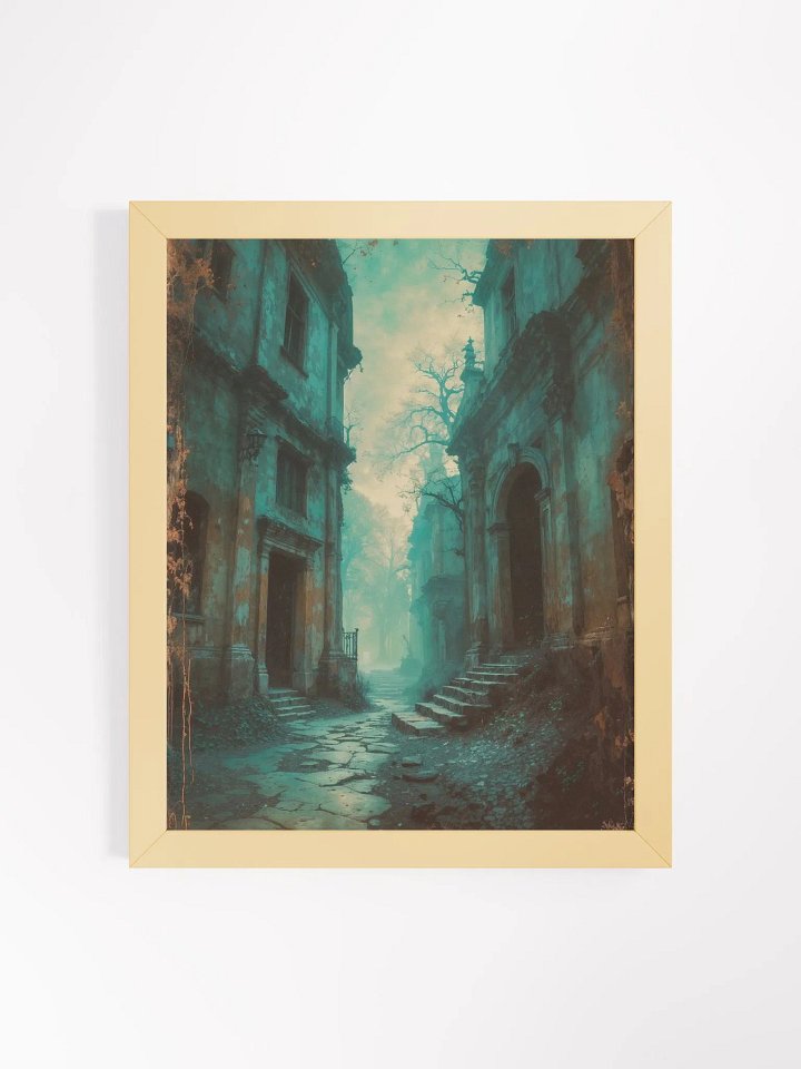 Misty Cobblestone Lane Framed Print product image (4)
