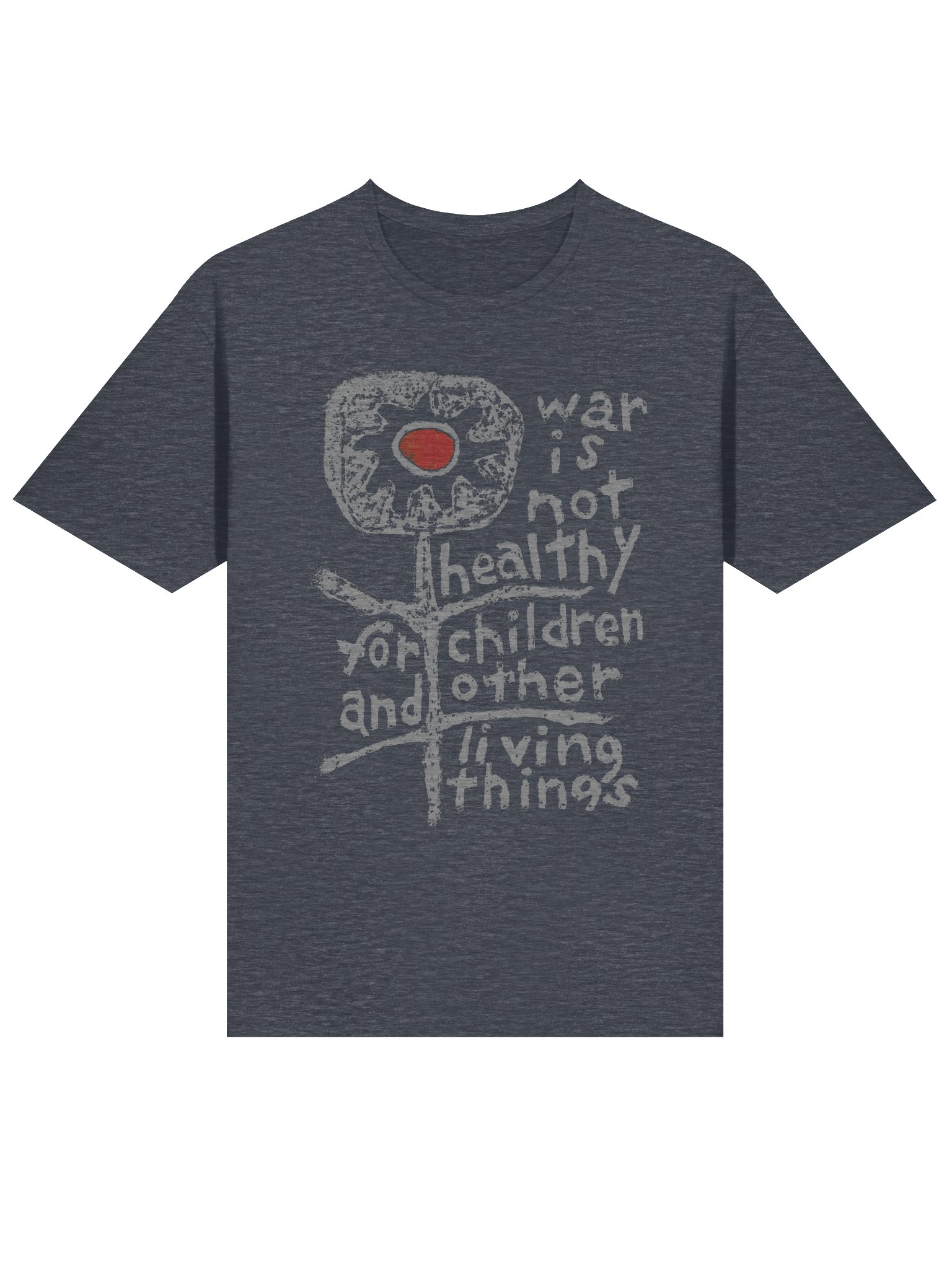War is Not Healthy Gildan 64000 dark T-Shirt product image (2)