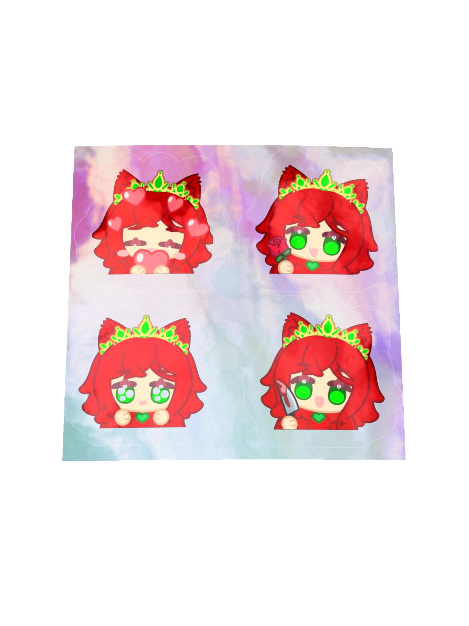 holo chibi sticker product image (1)