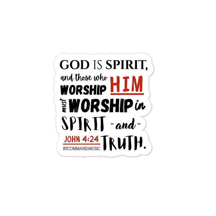 John 4:24 Sticker product image (1)