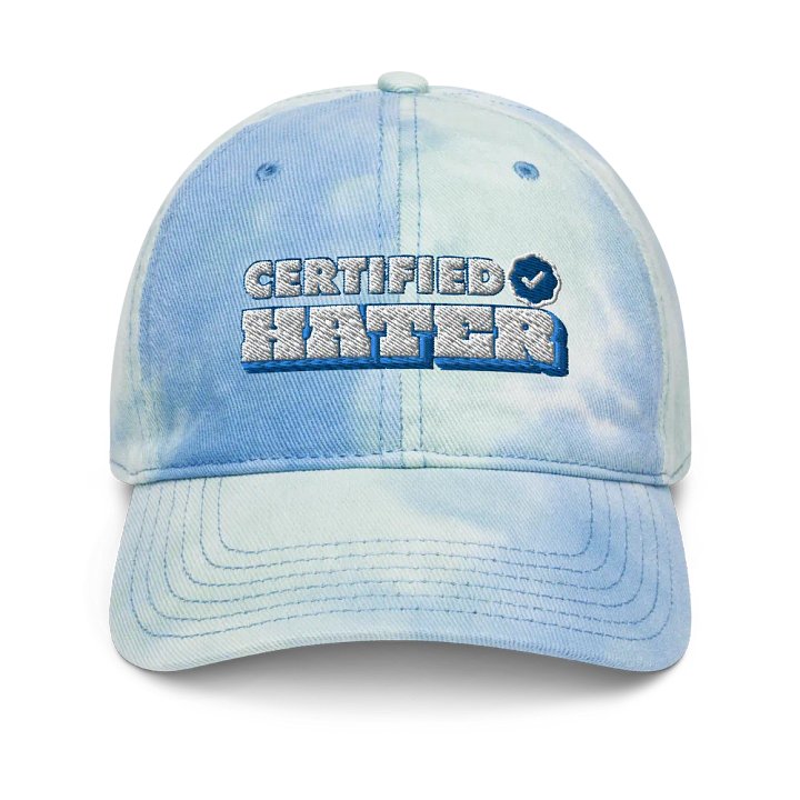 Certified Hater Tie-Dye Dad Hat (Blue) product image (1)