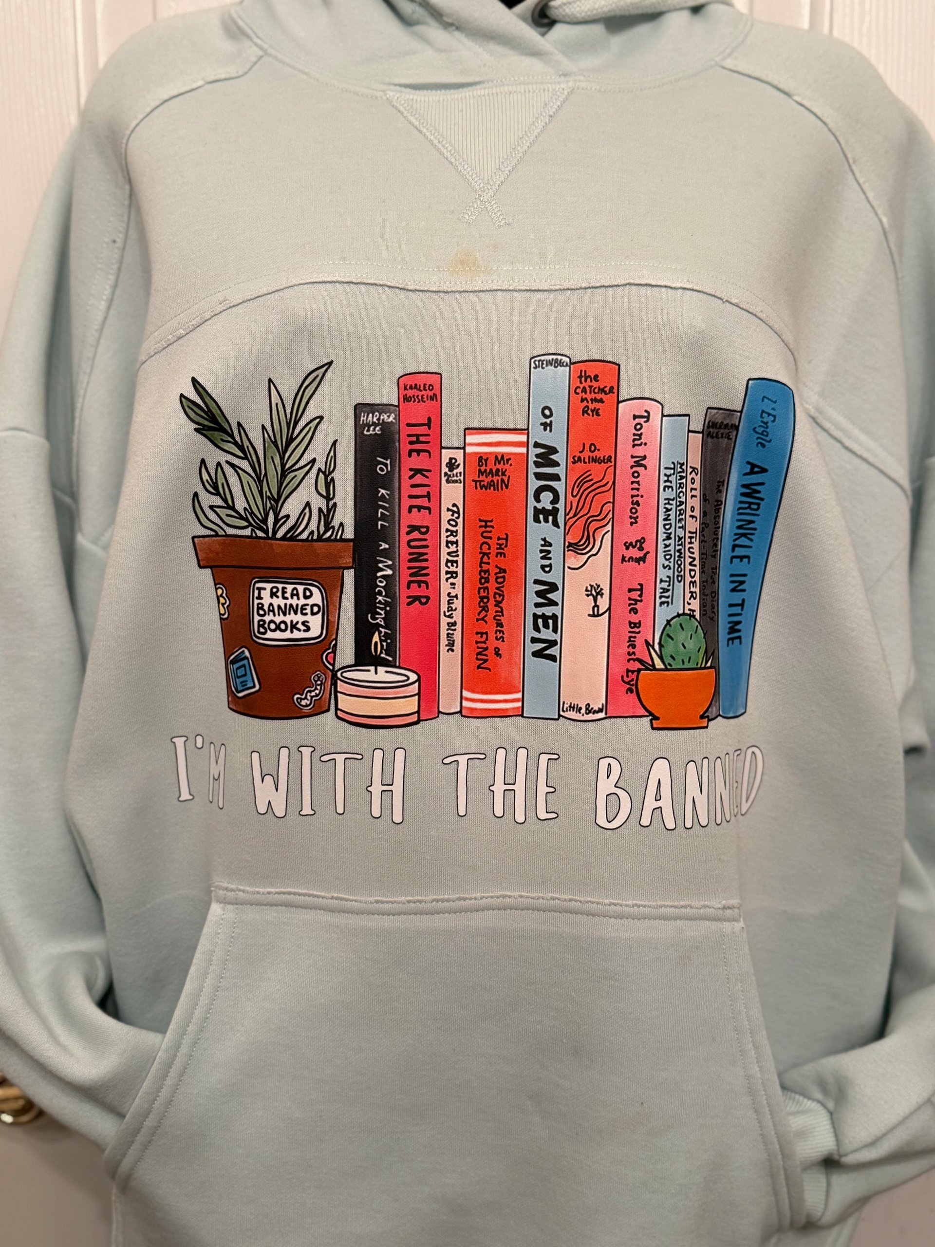 I'm With The Banned with Plants Hoodie with Satin in Hood product image (1)