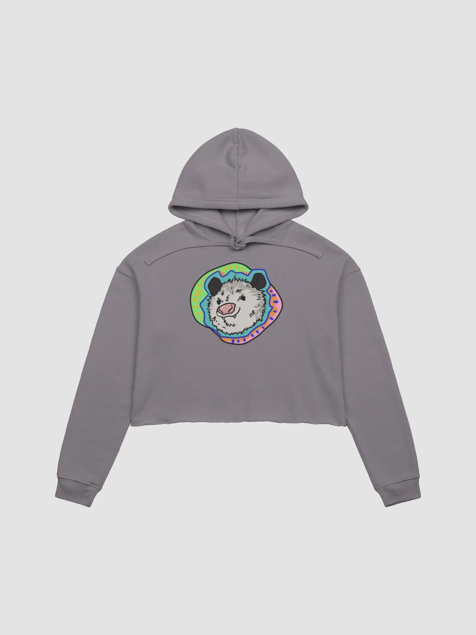 Vaporpossum fleece crop hoodie product image (2)