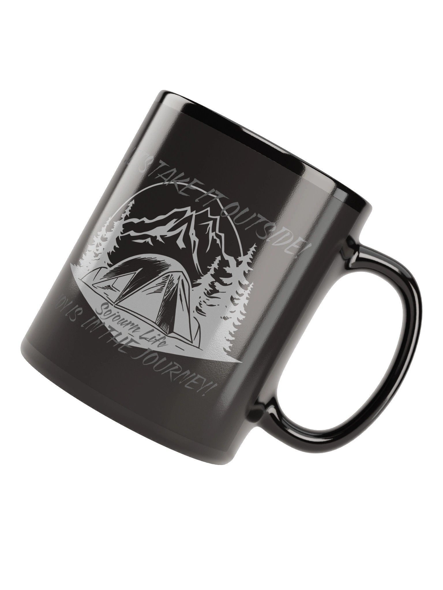Let's Take It Outside - Sojourn Life Black Glossy Mug product image (4)