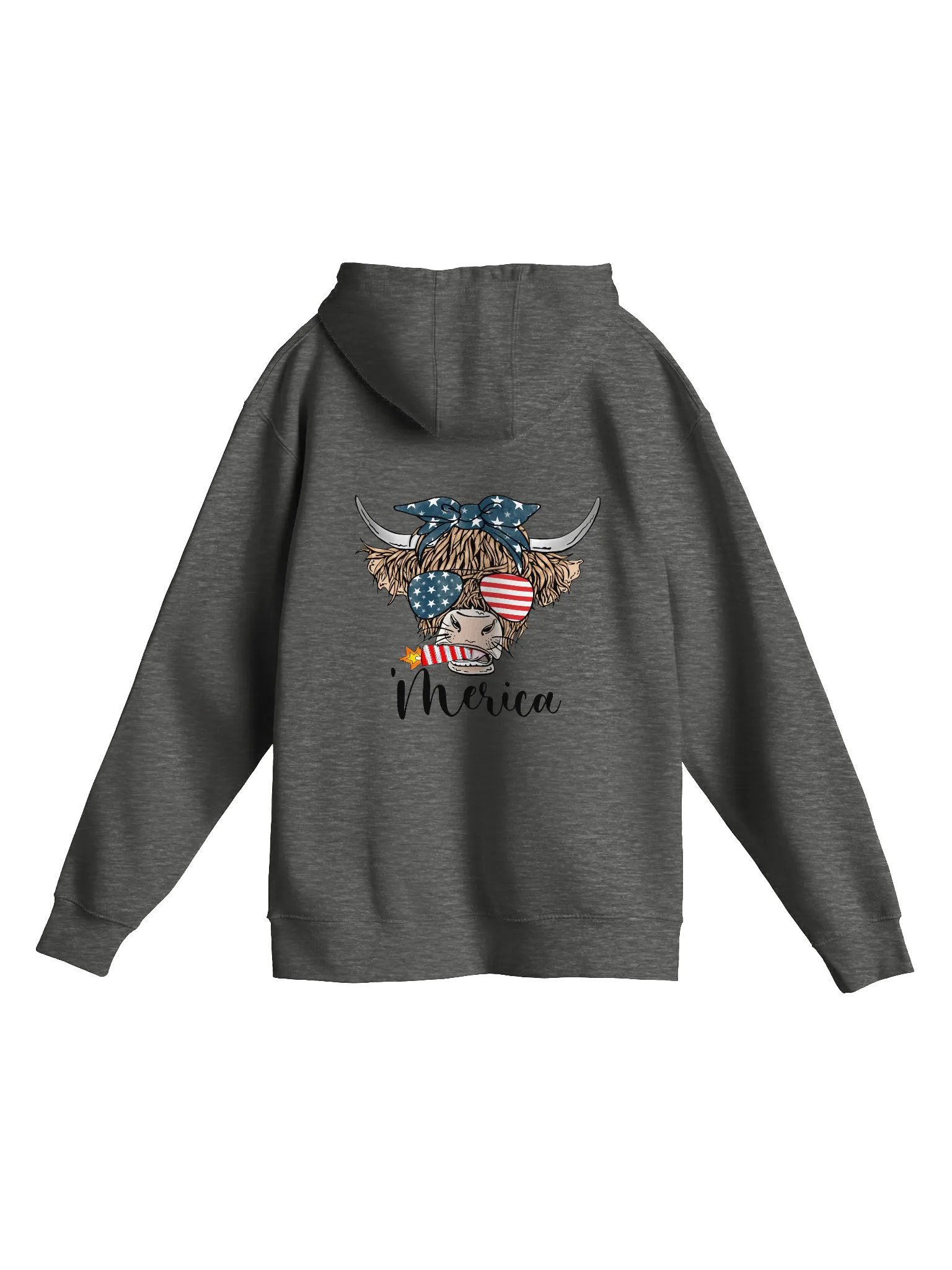 Mann Pyro Hoodie (Patriotic Cow) product image (2)