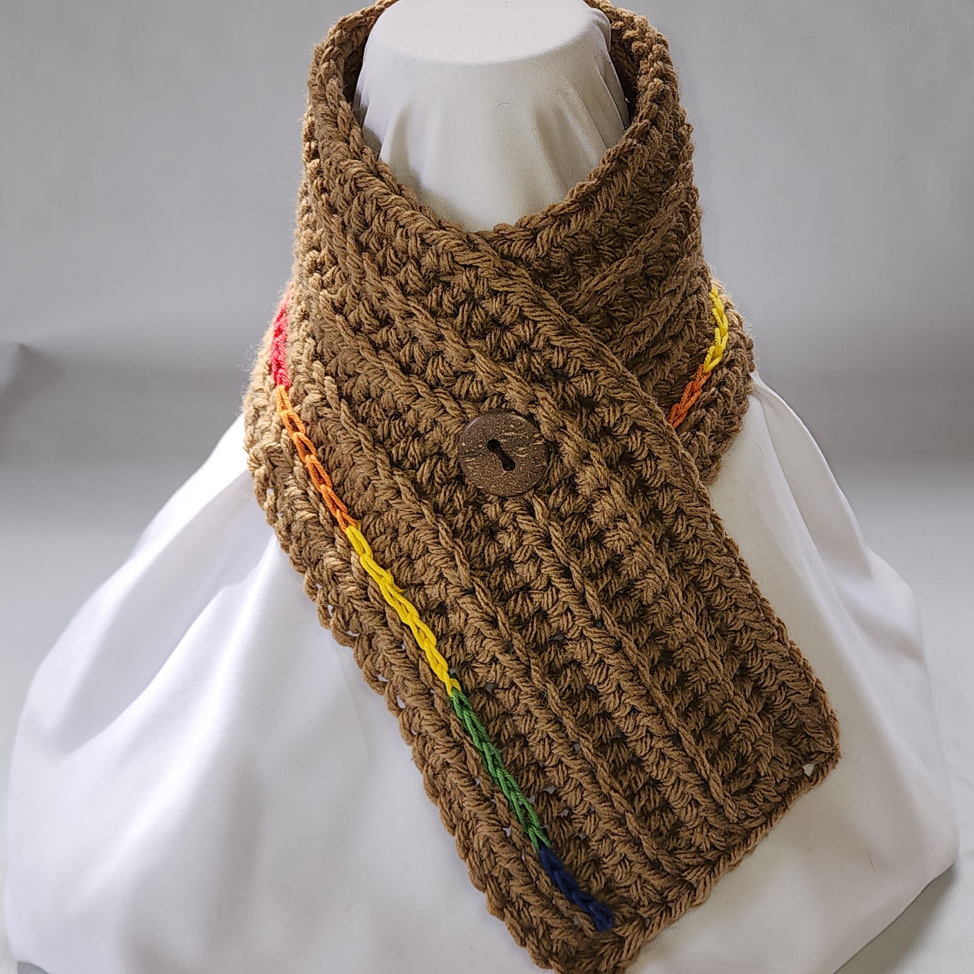 Crochet Cowl Scarf: Personalized Pride Colors, Acrylic Blend product image (6)