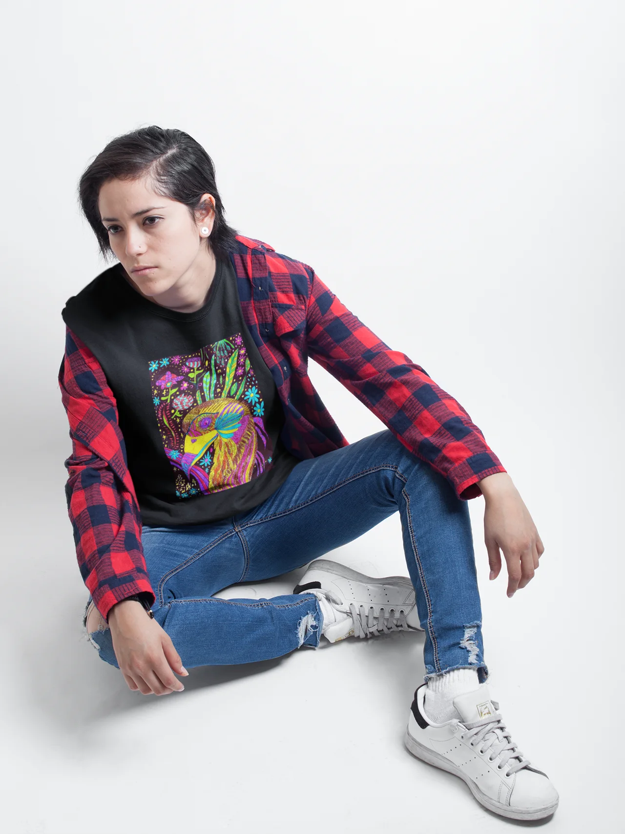 Abstract Psychedelic Bird Unisex T-Shirt product image (8)