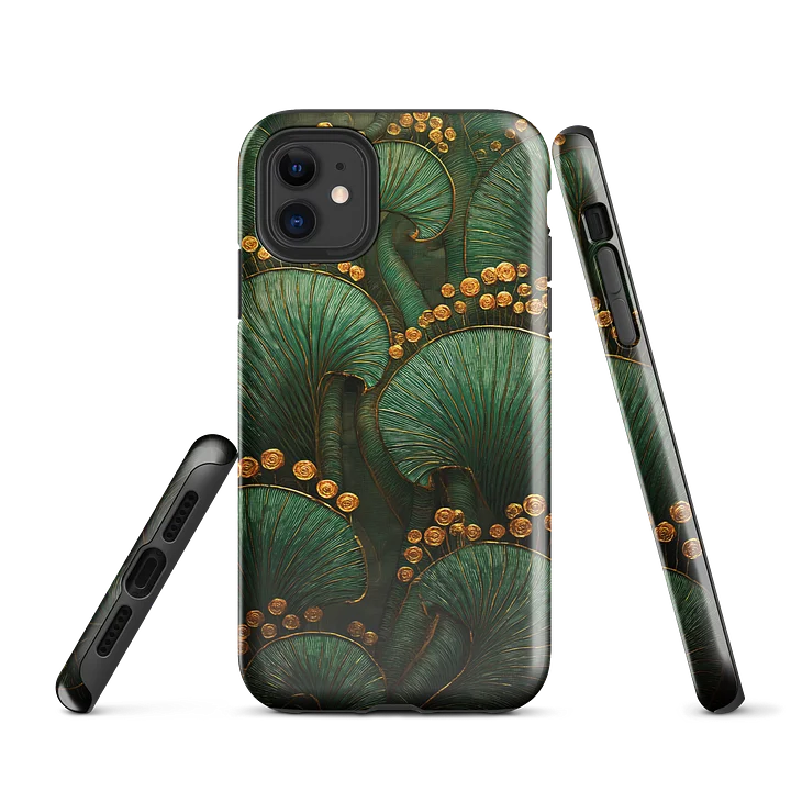 Verdant Filigree iPhone Case – Gilded Botanical Design product image (1)