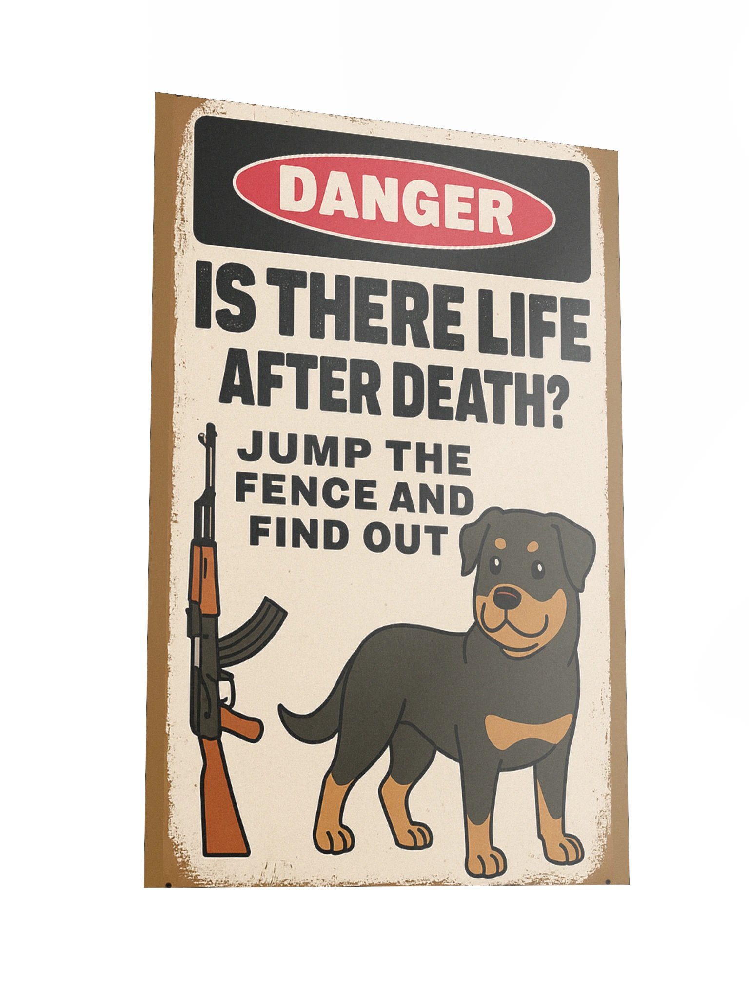 Rottweiler Warning Poster product image (4)