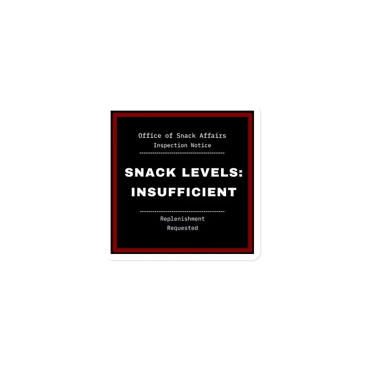Snack Levels Insufficient Magnet product image (2)