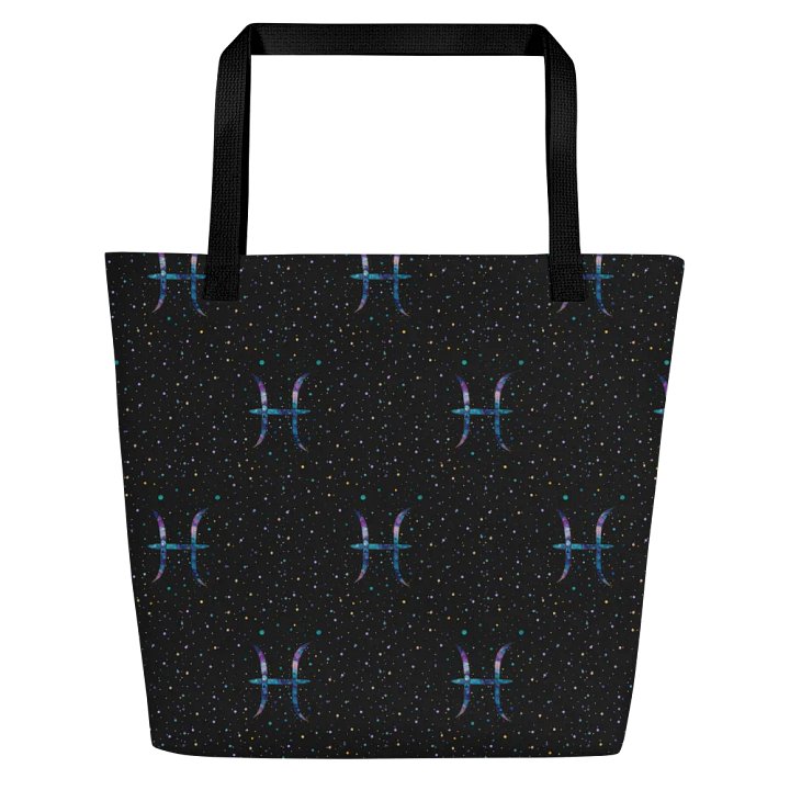 Pisces, Magical Mystical Glyph Only, Patterned Tote product image (1)