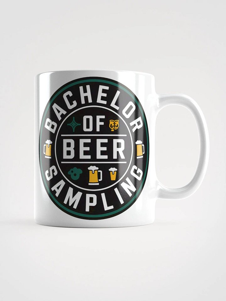 Bachelor of Beer Sampling #Statement Glossy Mug - White product image (2)