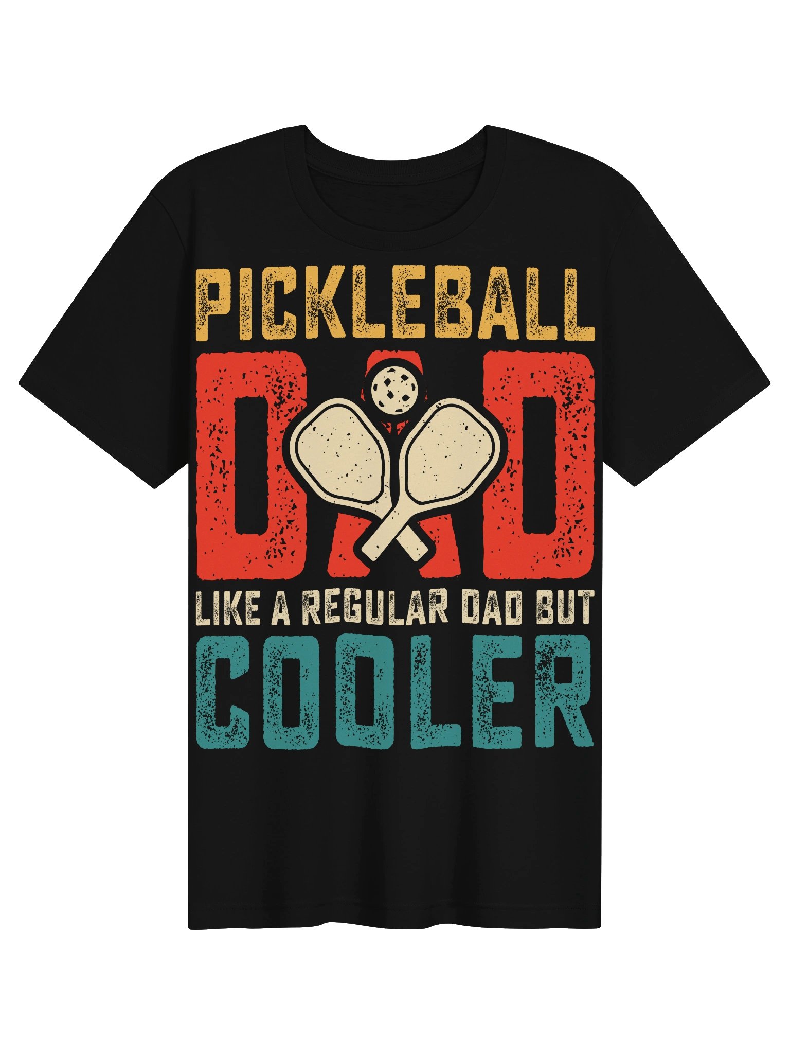 Pickleball Dad Like a Regular Dad But Cooler T-Shirt Funny Father's Day Gift for Men product image (2)