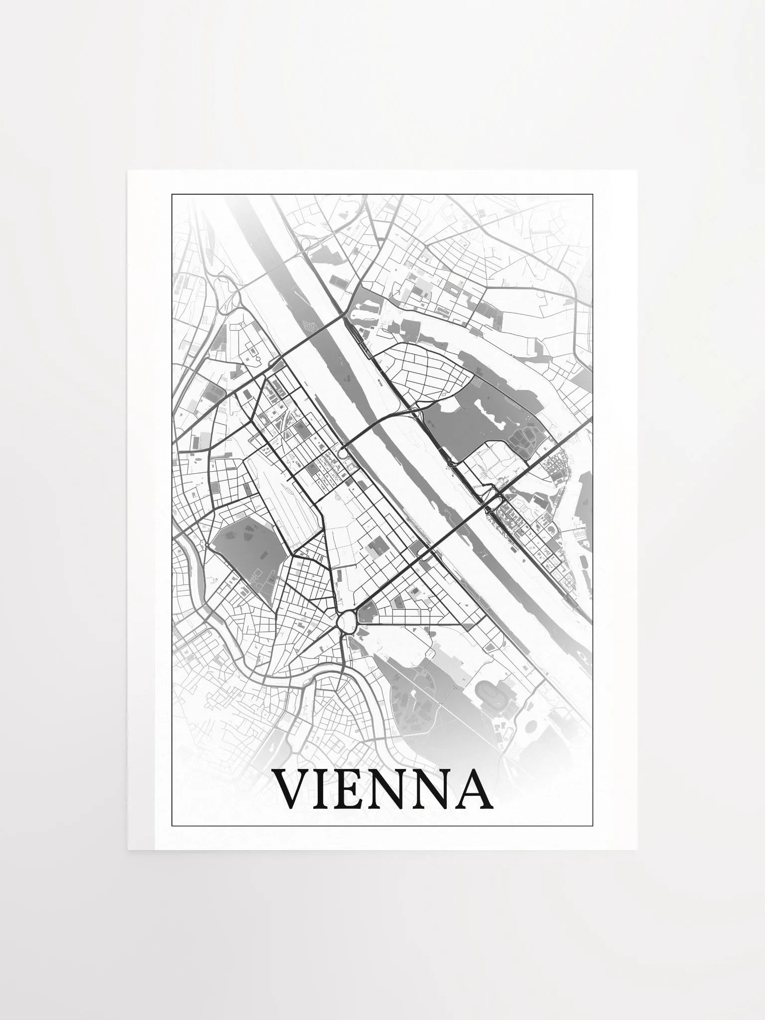 Vienna, Austria, city map print product image (4)